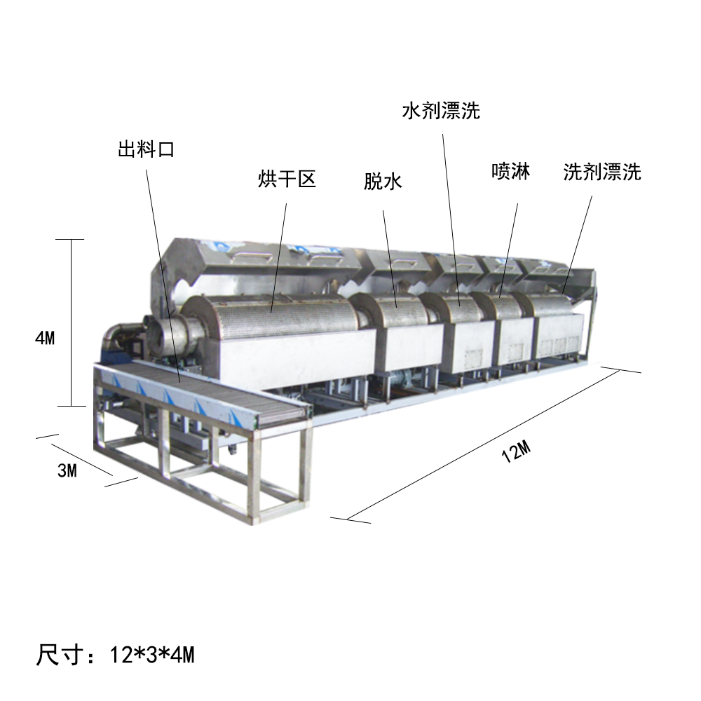 鋁蓋瓶蓋全自動(dòng)超聲波清洗設(shè)備